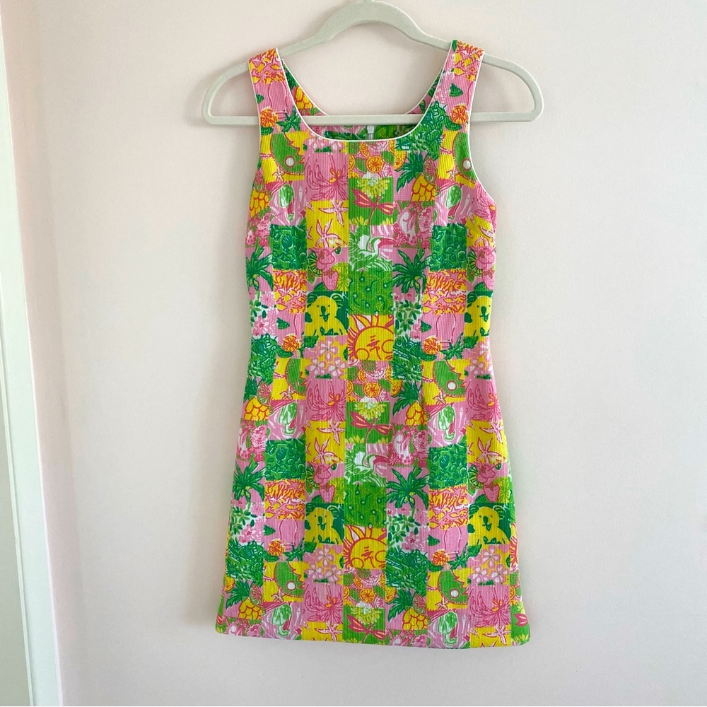 Lilly Pulitzer Krista Dress in Crazy Quilt Patch 🌴🌸🌞